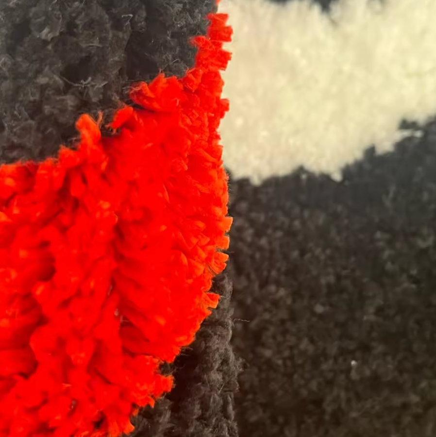 Fire Styled 8 Ball Rug